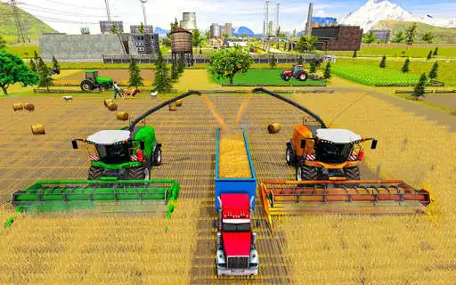 Play Big Farming Tractor Simulator Harvestr Real Farmer as an online game Big Farming Tractor Simulator Harvestr Real Farmer with UptoPlay