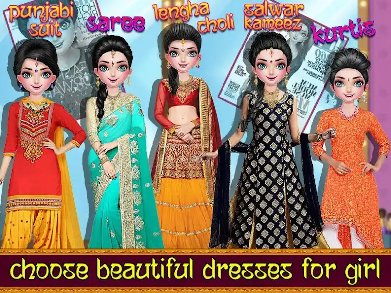 Play Big Fat Indian Wedding : Makeup and Dressup Games as an online game Big Fat Indian Wedding : Makeup and Dressup Games with UptoPlay