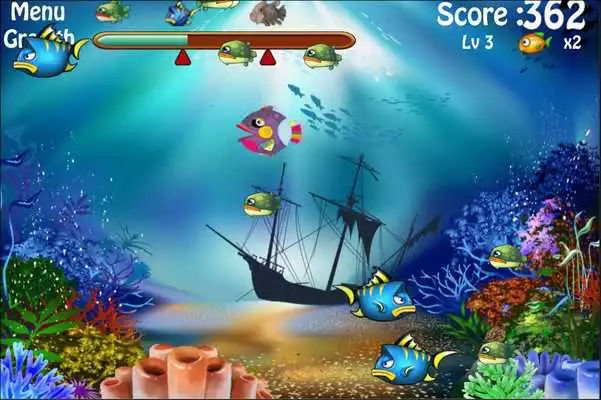 Play Big fish eat small fish