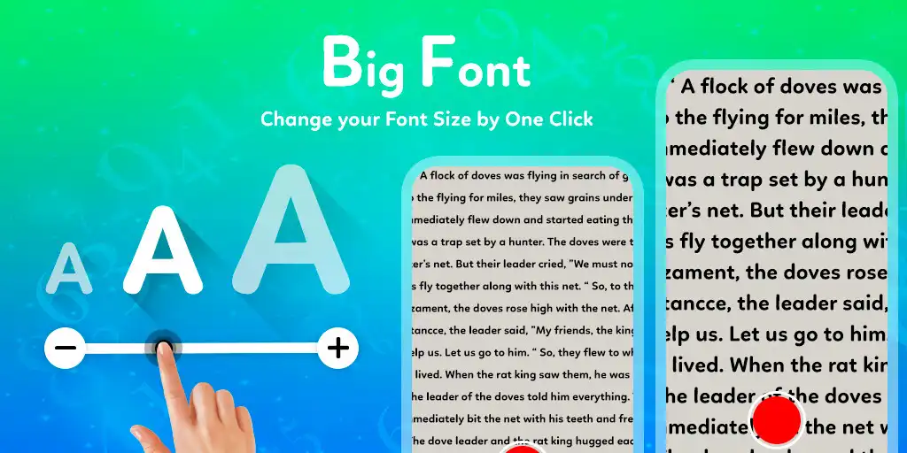 Play Big Fonts - Font Size Changer  and enjoy Big Fonts - Font Size Changer with UptoPlay