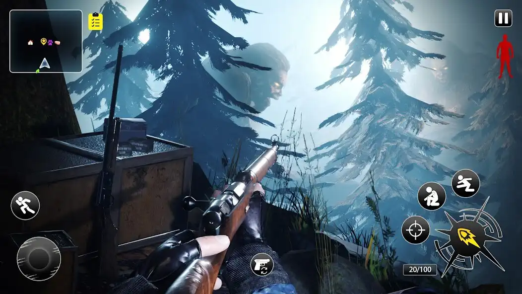 Play BIGFOOT HUNTING: WILD HUNT as an online game BIGFOOT HUNTING: WILD HUNT with UptoPlay