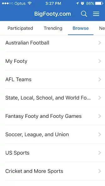 Play BigFooty  and enjoy BigFooty with UptoPlay