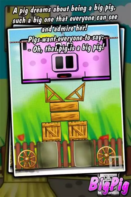 Play Big Pig - physics puzzle game