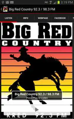 Play Big Red Country 92.3 / 98.3 FM