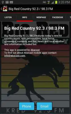 Play Big Red Country 92.3 / 98.3 FM