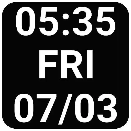 Play big small clock widget APK