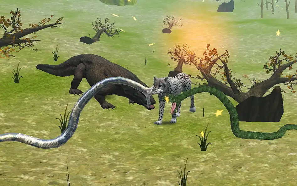 Play Big Snake Battle Simulator as an online game Big Snake Battle Simulator with UptoPlay