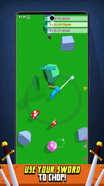 Play Bigswords.io as an online game Bigswords.io with UptoPlay