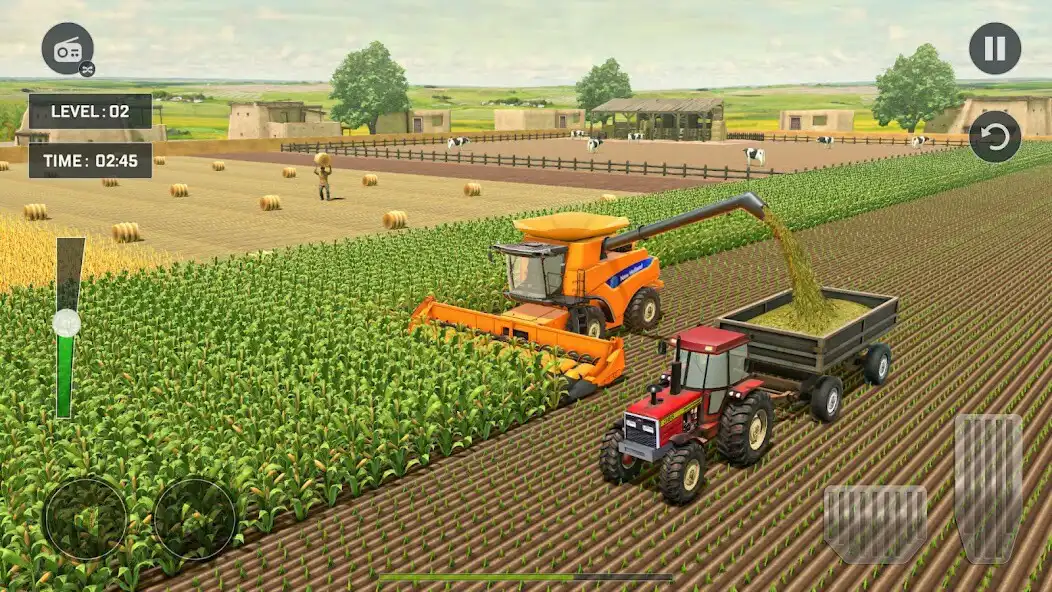 Play Big Tractor Driving Simulator as an online game Big Tractor Driving Simulator with UptoPlay