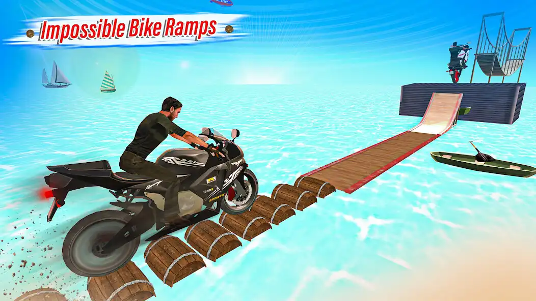 Play Bike Games: Bike Stunt Racing as an online game Bike Games: Bike Stunt Racing with UptoPlay