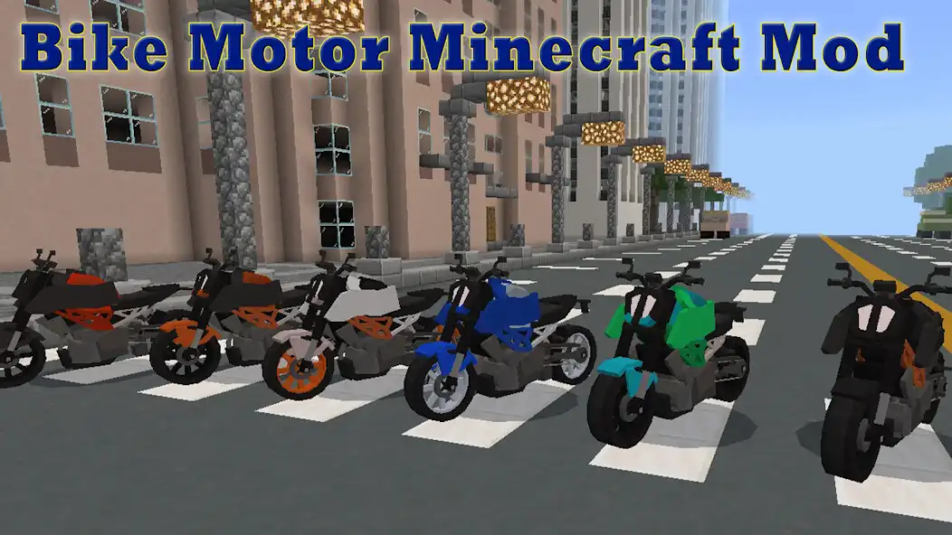 Play Bike Motor Minecraft Mod as an online game Bike Motor Minecraft Mod with UptoPlay