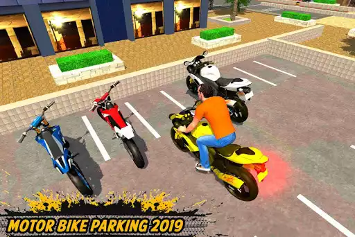 Play Bike parking 2019: Motorcycle Driving School as an online game Bike parking 2019: Motorcycle Driving School with UptoPlay