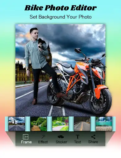 Play Bike Photo Editor 2019 as an online game Bike Photo Editor 2019 with UptoPlay