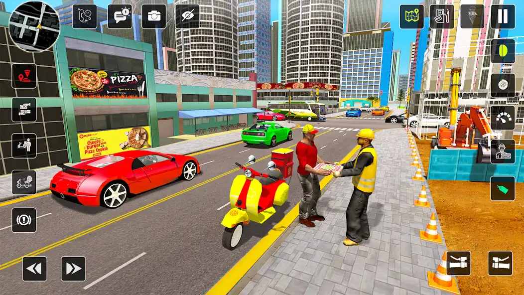 Play Bike Pizza Delivery Bike Games as an online game Bike Pizza Delivery Bike Games with UptoPlay