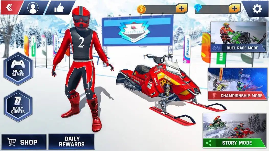 Play Bike Racing – Snocross Xtreme as an online game Bike Racing – Snocross Xtreme with UptoPlay