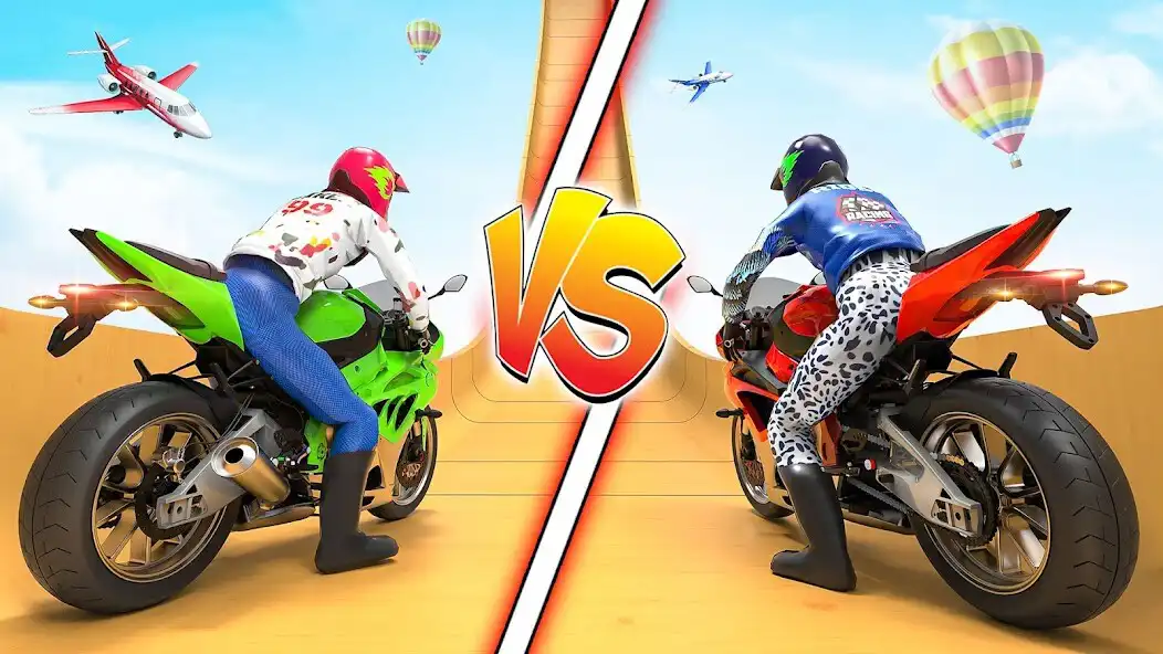 Play Bike Racing Stunt Bike Game 3D as an online game Bike Racing Stunt Bike Game 3D with UptoPlay