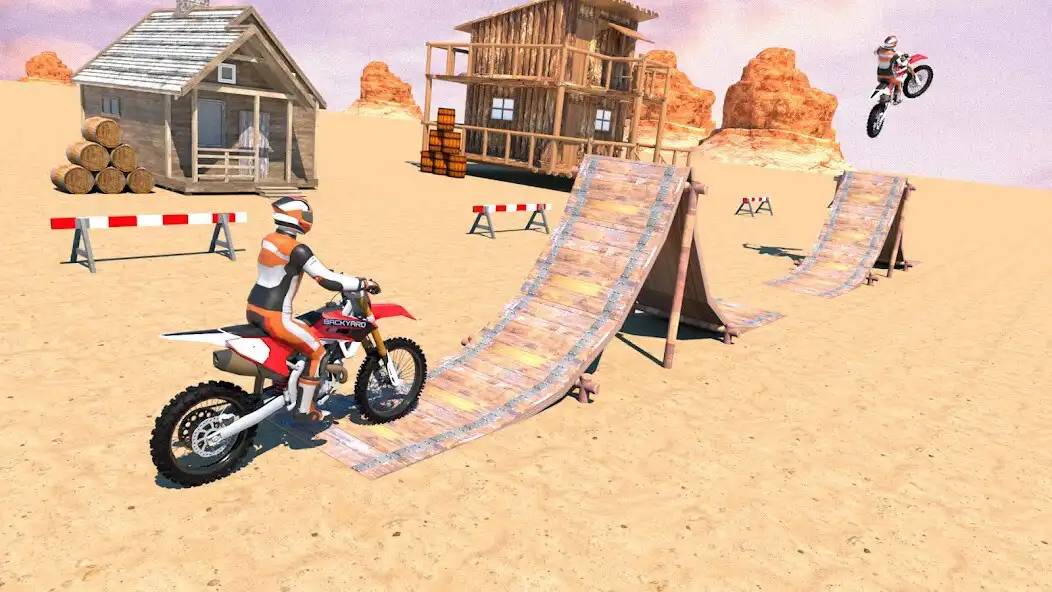 Play Bike Ramp Stunt Racing Master as an online game Bike Ramp Stunt Racing Master with UptoPlay