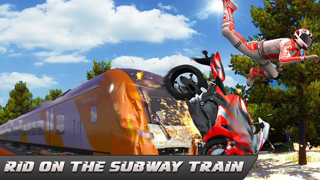 Play Bike Rider On Train as an online game Bike Rider On Train with UptoPlay