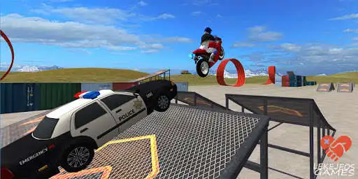 Play Bike Rider vs Cop Car City Police Chase as an online game Bike Rider vs Cop Car City Police Chase with UptoPlay