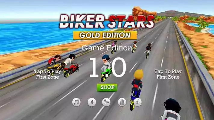 Play Biker Stars Racer:Gold Edition