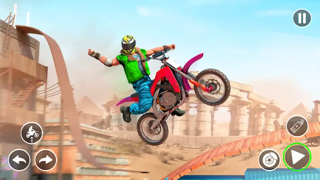 Play Bike Stunt Game: Dirt Bike 3D  and enjoy Bike Stunt Game: Dirt Bike 3D with UptoPlay