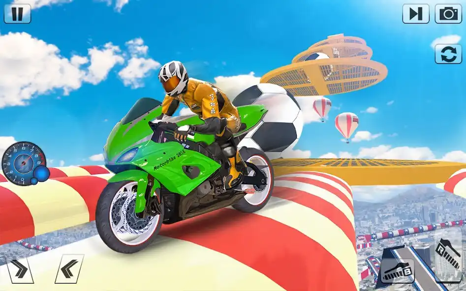 Play Bike Stunts Games: Bike Racing as an online game Bike Stunts Games: Bike Racing with UptoPlay