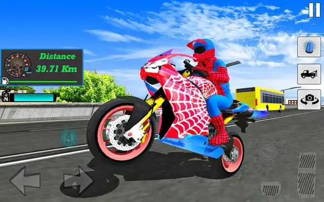 Play Bike Super Hero Stunt Driver Racing