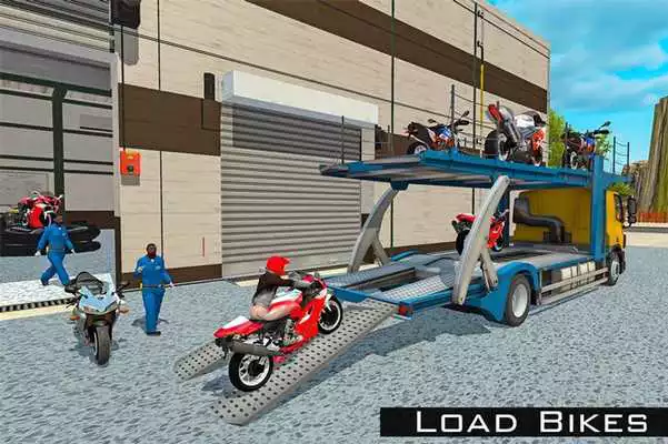 Play Bike Transporter Big Truck