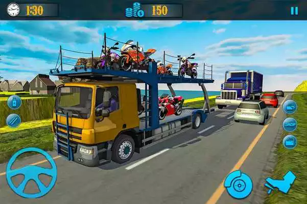 Play Bike Transporter Big Truck