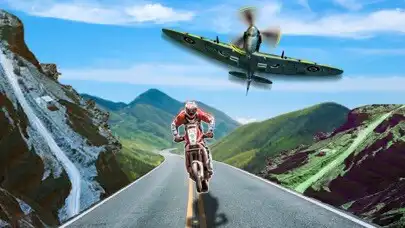 Play Bike vs Plane Racing as an online game Bike vs Plane Racing with UptoPlay