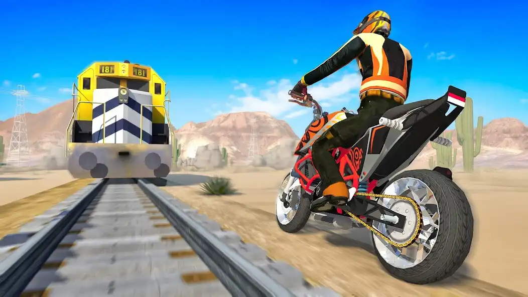 Play Bike vs. Train – Top Speed Tra as an online game Bike vs. Train – Top Speed Tra with UptoPlay