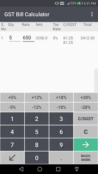 Play Billculator - GST Bill Calculator as an online game Billculator - GST Bill Calculator with UptoPlay