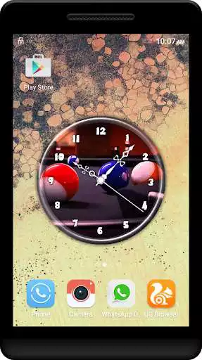 Play Billiards Clock Live Wallpaper