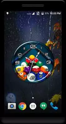 Play Billiards Clock Live Wallpaper