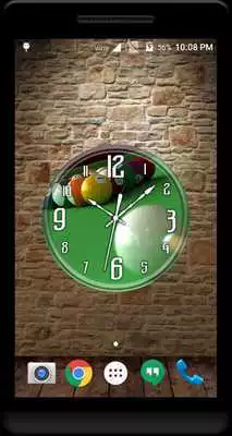 Play Billiards Clock Live Wallpaper