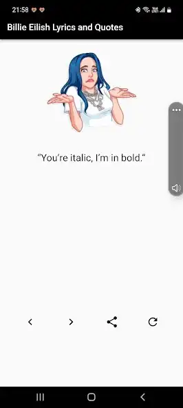 Play Billie Eilish Quotes - Lyrics as an online game Billie Eilish Quotes - Lyrics with UptoPlay