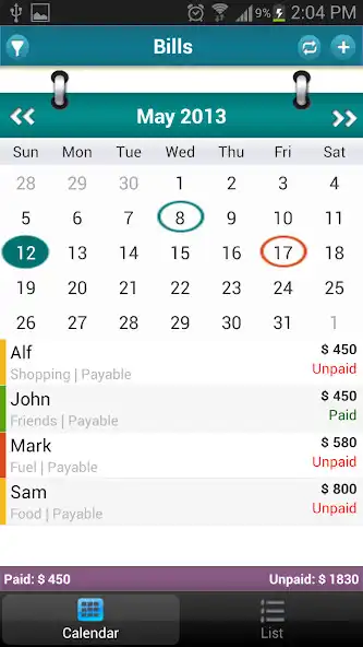 Play Bills - Expense Monitor Remind as an online game Bills - Expense Monitor Remind with UptoPlay