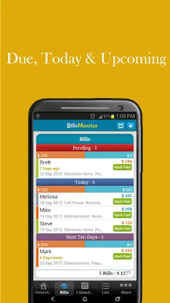 Play Bills Monitor Reminder Easily Manage Money as an online game Bills Monitor Reminder Easily Manage Money with UptoPlay