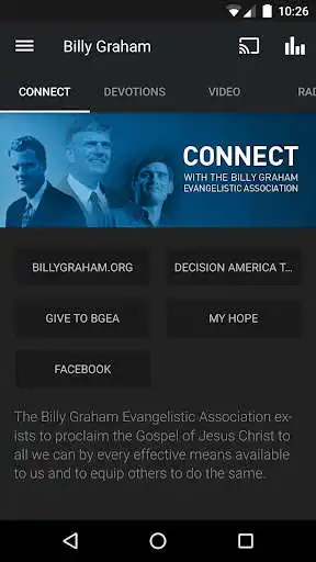 Play Billy Graham Evangelistic Assn  and enjoy Billy Graham Evangelistic Assn with UptoPlay