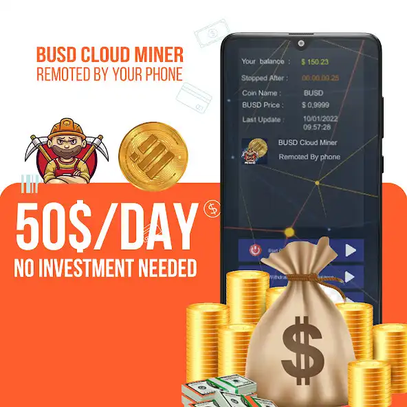 Play Binance USD (BUSD) Cloud miner  and enjoy Binance USD (BUSD) Cloud miner with UptoPlay