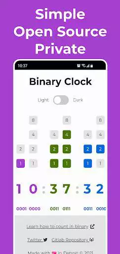 Play Binary Clock  and enjoy Binary Clock with UptoPlay