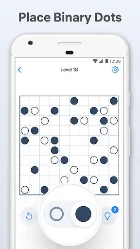 Play Binary Dots - logic puzzle as an online game Binary Dots - logic puzzle with UptoPlay