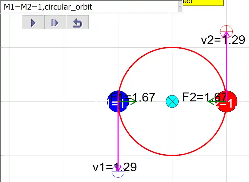 Play Binary Stars Simulator as an online game Binary Stars Simulator with UptoPlay