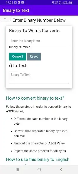 Play Binary to text (ASCII) as an online game Binary to text (ASCII) with UptoPlay