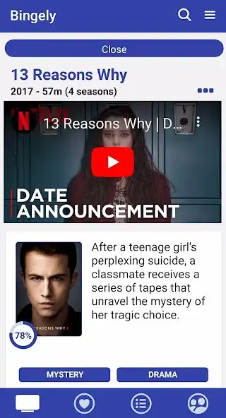 Play Bingely - What should we watch tonight? as an online game Bingely - What should we watch tonight? with UptoPlay