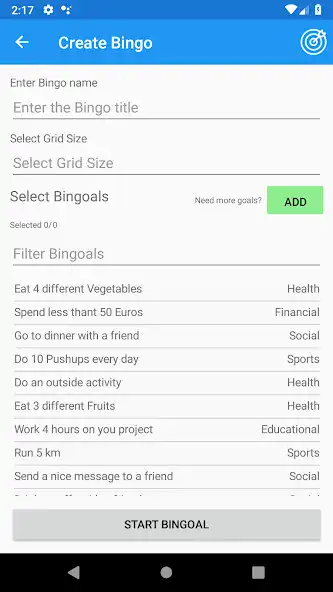 Play Bingoals as an online game Bingoals with UptoPlay