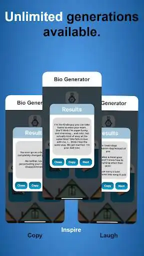 Play Bio Generator (Best Social Media Bio Ideas!) as an online game online Bio Generator (Best Social Media Bio Ideas!) with UptoPlay com.sherisolution.bioGenerator Play Bio Generator (Best Social Media Bio Ideas!) as an online game Bio Generator (Best Social Media Bio Ideas!) with UptoPlay