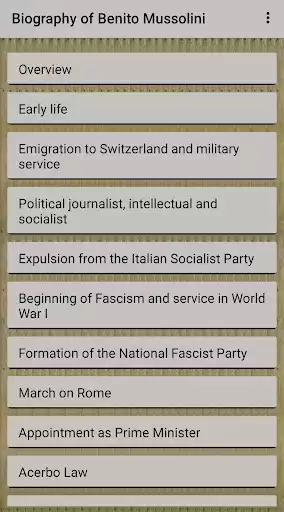 Play Biography of Benito Mussolini  and enjoy Biography of Benito Mussolini with UptoPlay