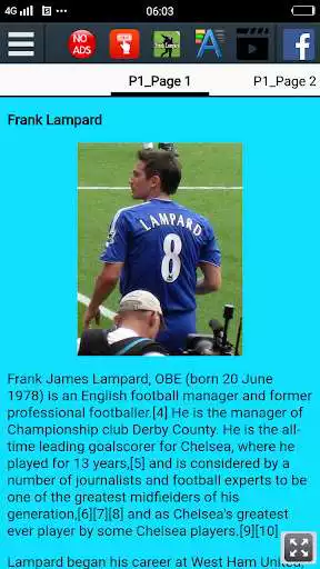Play Biography of Frank Lampard as an online game Biography of Frank Lampard with UptoPlay