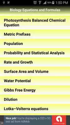 Play Biology Equations  Formulas